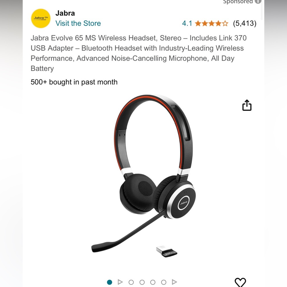 Jabra Evolve 65 gently used